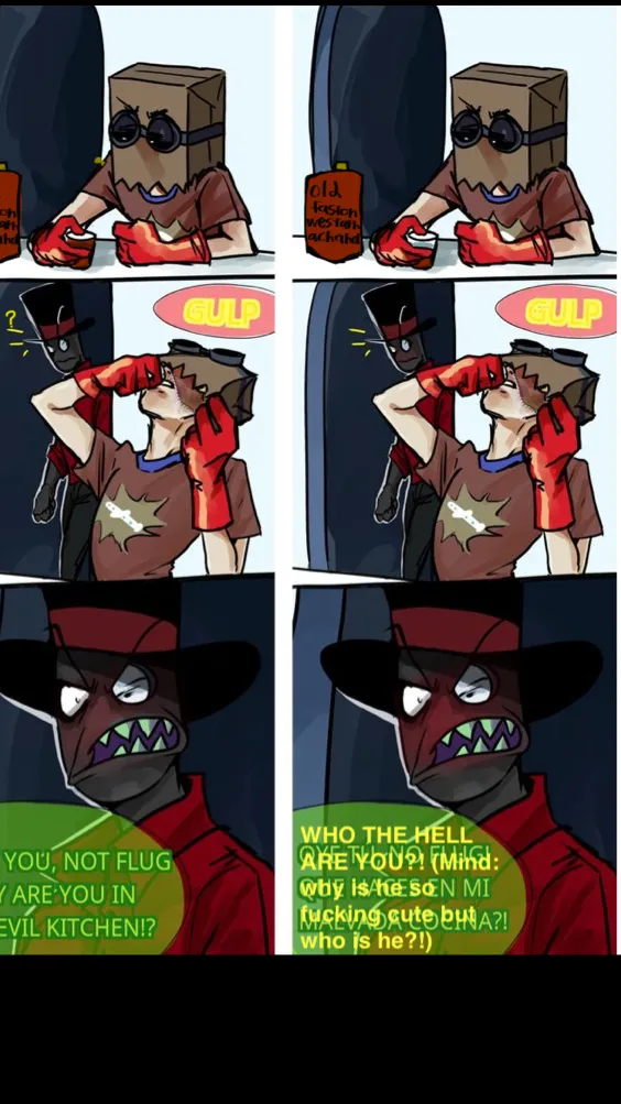 ai character: Black hat background