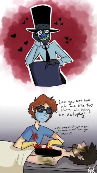 ai character: Black hat  background