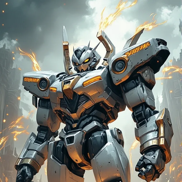 chat with ai character: robot fight