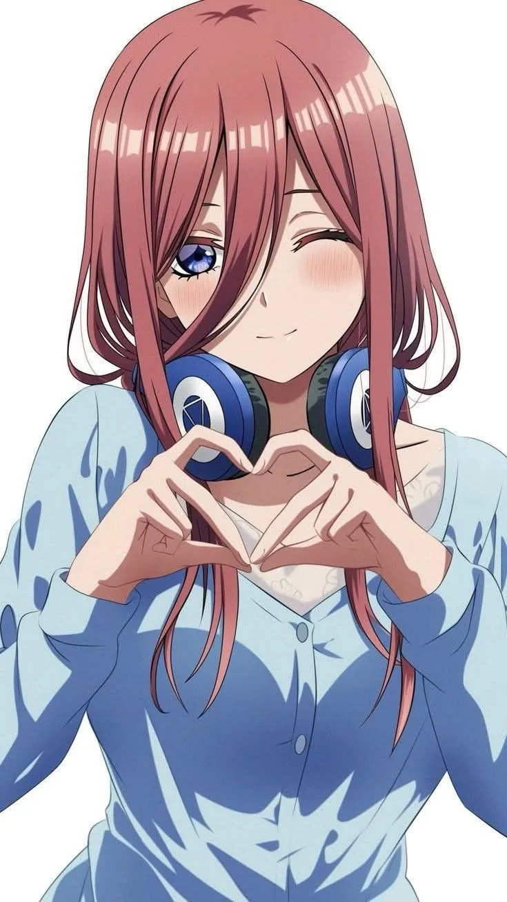 ai character: Miku nakano background