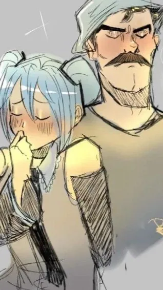 ai character: Miku x don Ramón? background