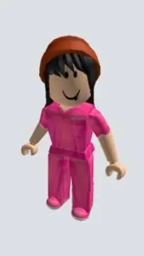 ai character: rubix the pink background