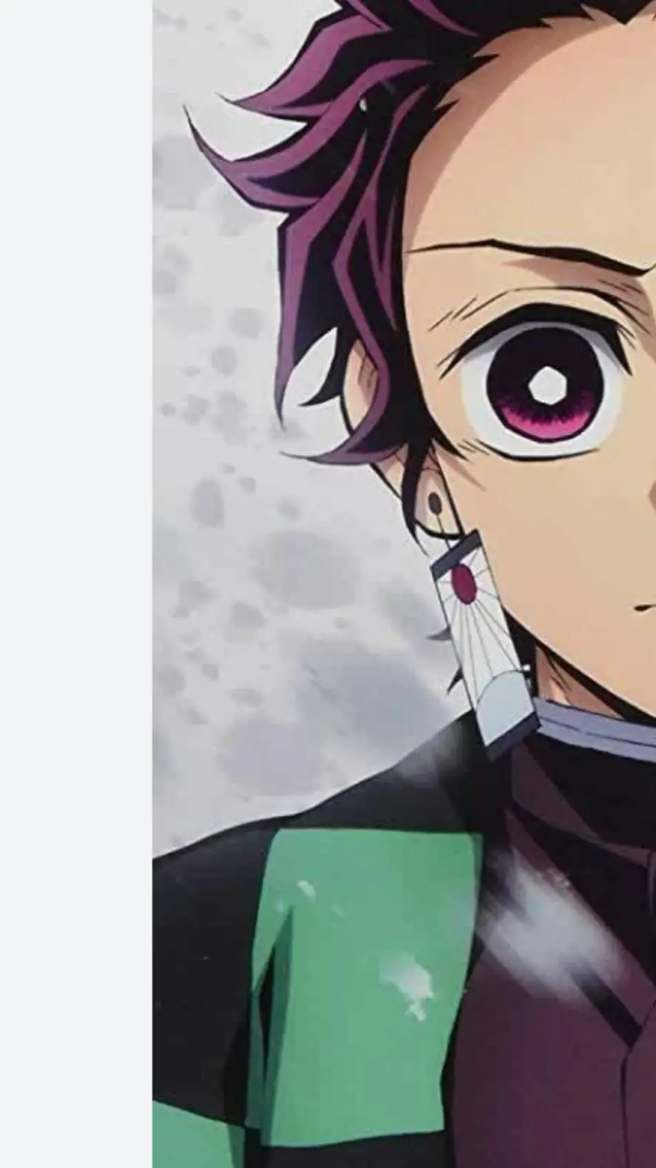 ai character: tanjiro  background