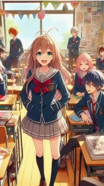 ai character: Rina  background
