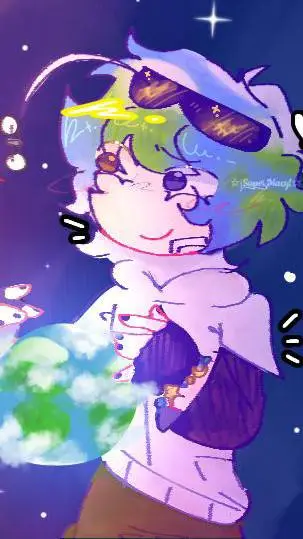 ai character: SolarBalls MFAUGE background