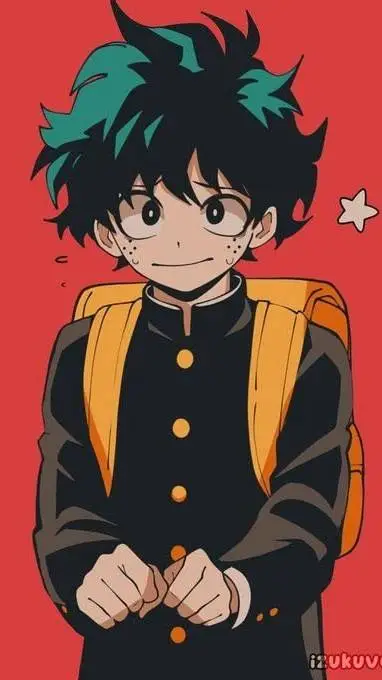ai character: Deku~MiddleSchool background