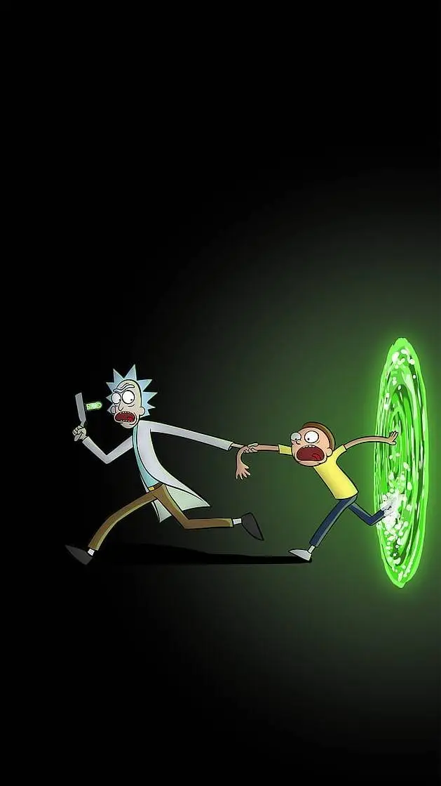 ai character: Rick & Morty 🛸👽 background