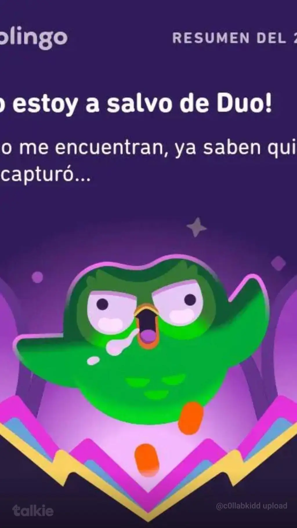 ai character: Duolingo vore background