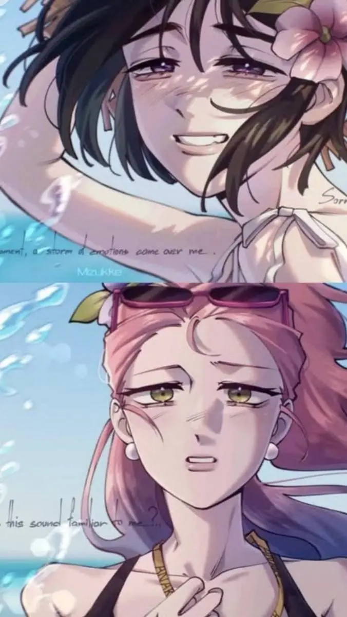 ai character: alnst beach au background