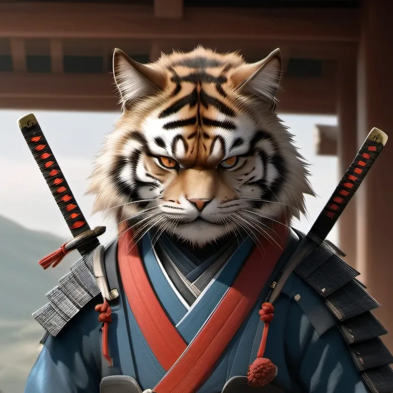 chat with ai character: Tigre samurai