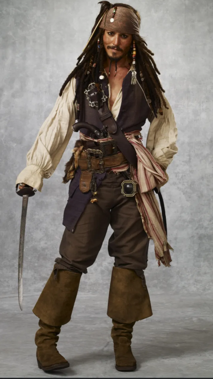 ai character: Jack Sparrow background