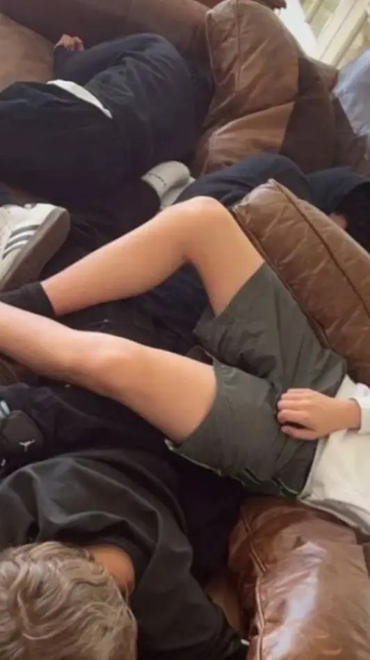 ai character: four gay friends  background