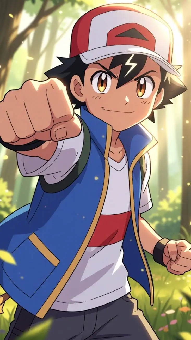 ai character: ash background