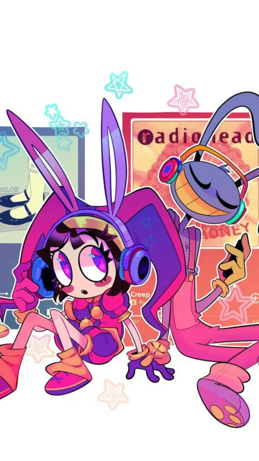 ai character: funny bunny🤹‍♀️🐰 background