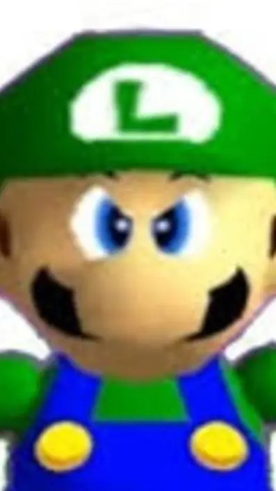 ai character: Luigi mad background