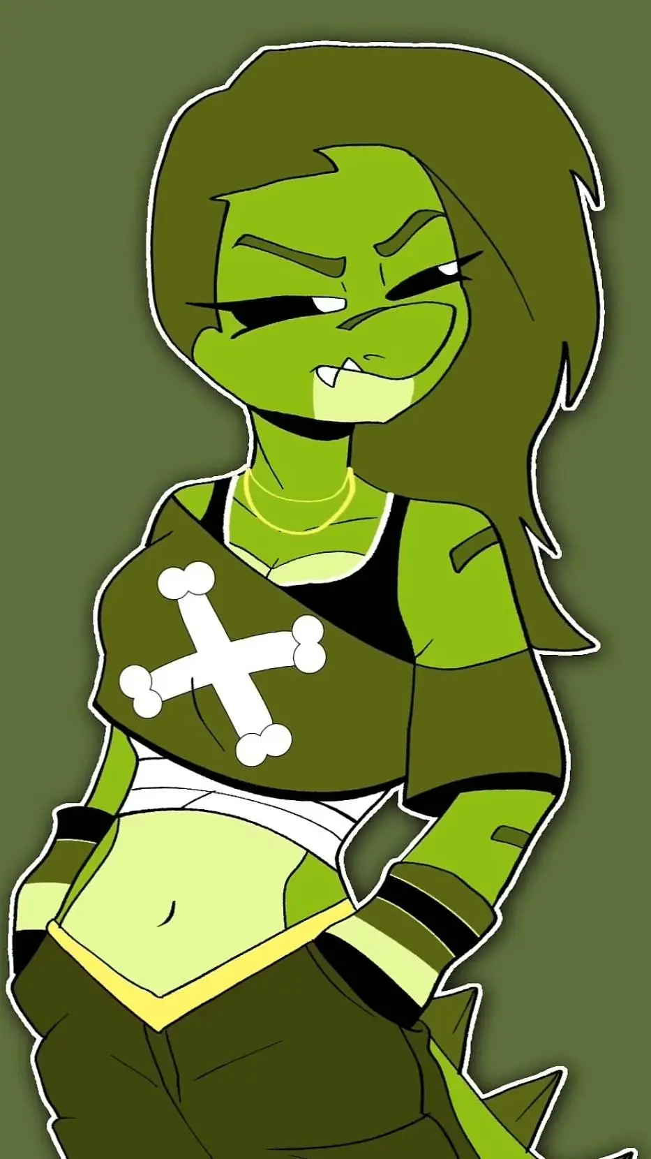 ai character: Allister Gator ♀️ background