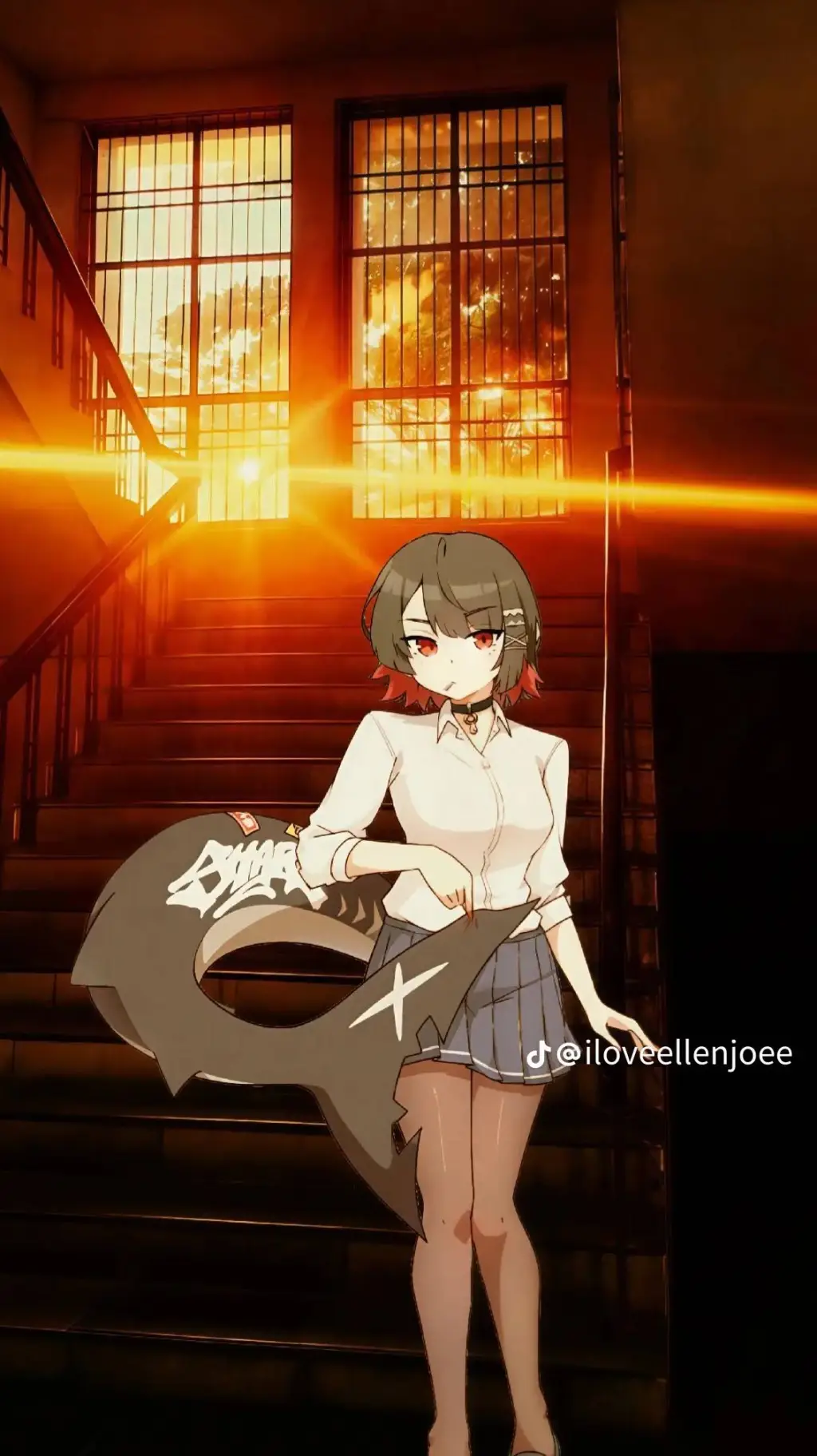ai character: Ellen Joe  background