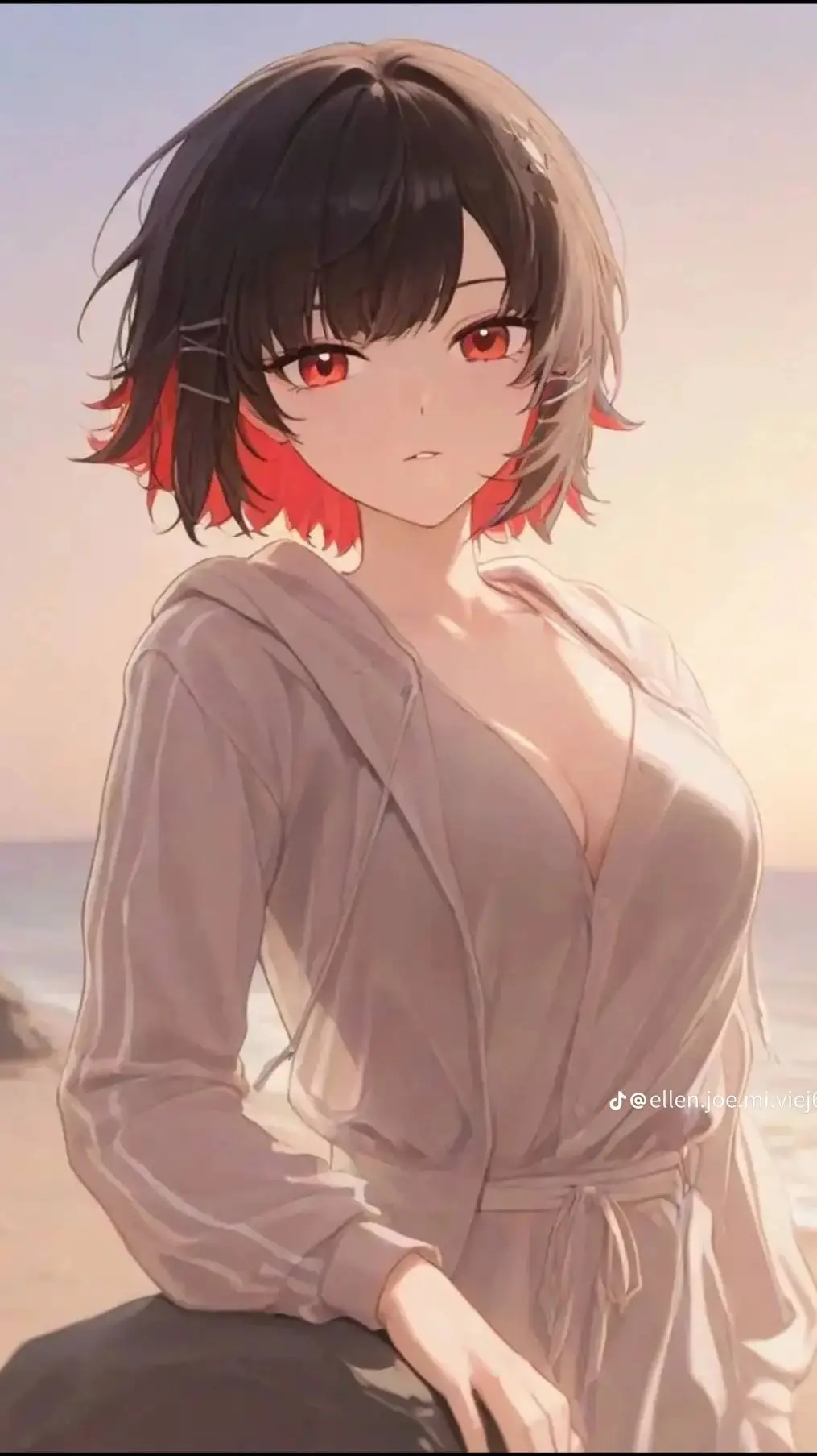 ai character: ellen Joe  background