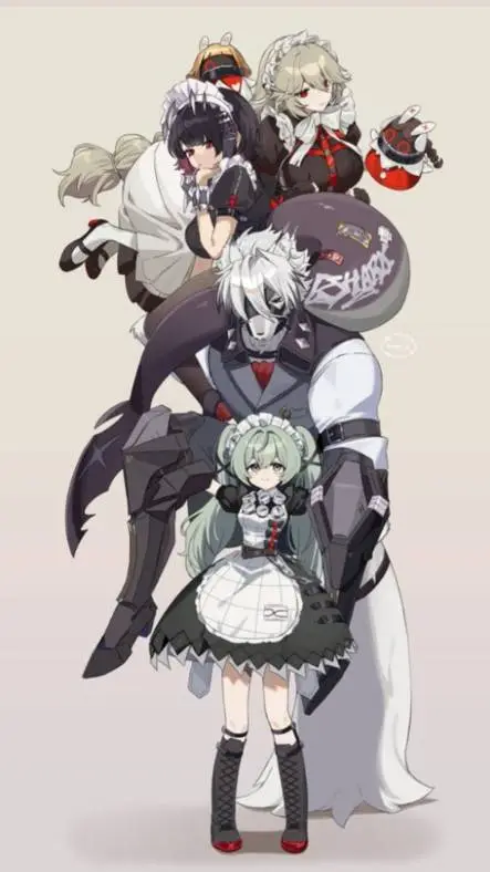 ai character: Ellen y lyncaon  background