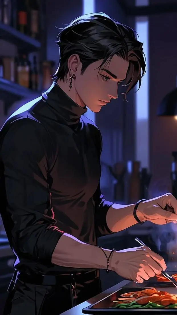 ai character: Liam Gray.  background