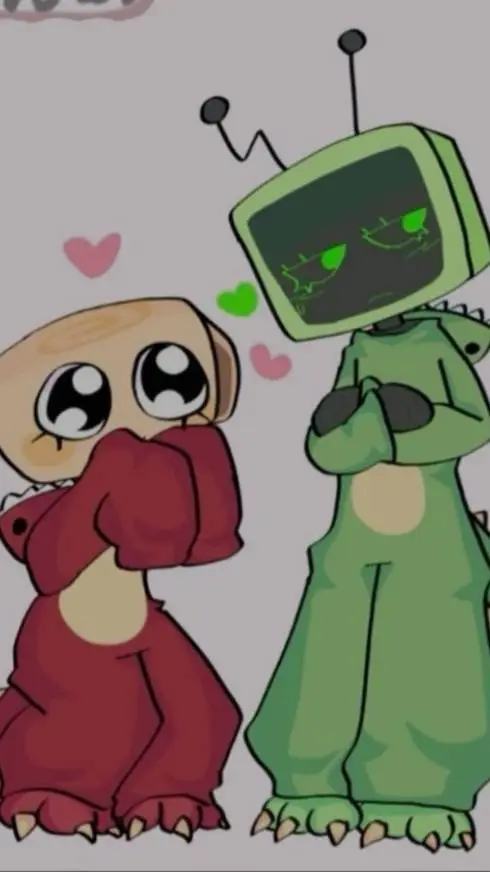 ai character: Vee y Shelly~`●♡ background