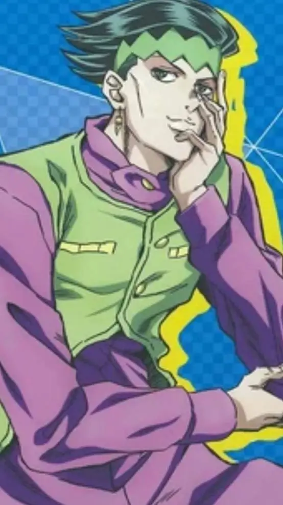 ai character: Rohan kishibe  background