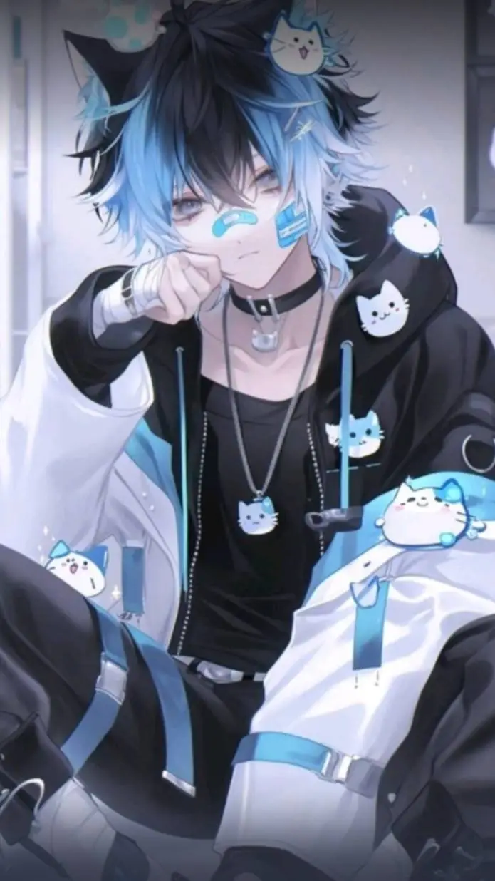 ai character: 🩵🖤~Lucas~🩵🖤 background