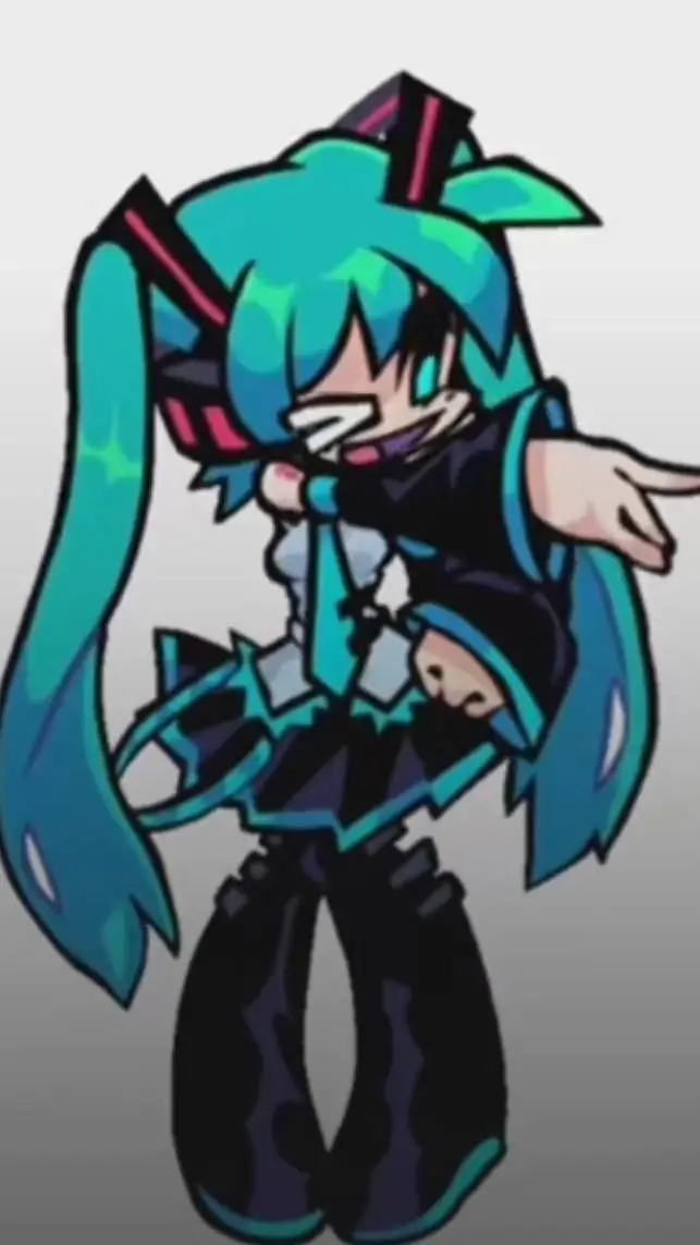 ai character: MHA×Hatsune Miku background