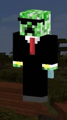 ai character: MR CREEPER (yo) background