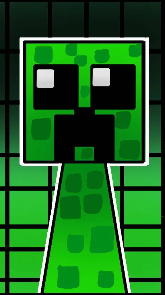 ai character: CREEPER •w• background
