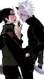 ai character: Kakashi x iruka  background