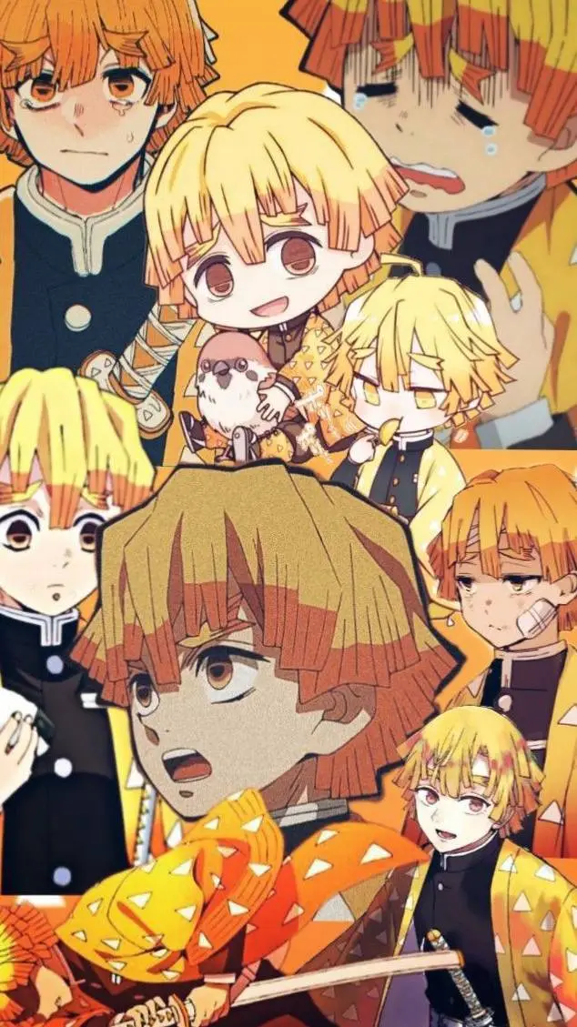 ai character: agatsuma Zenitsu background