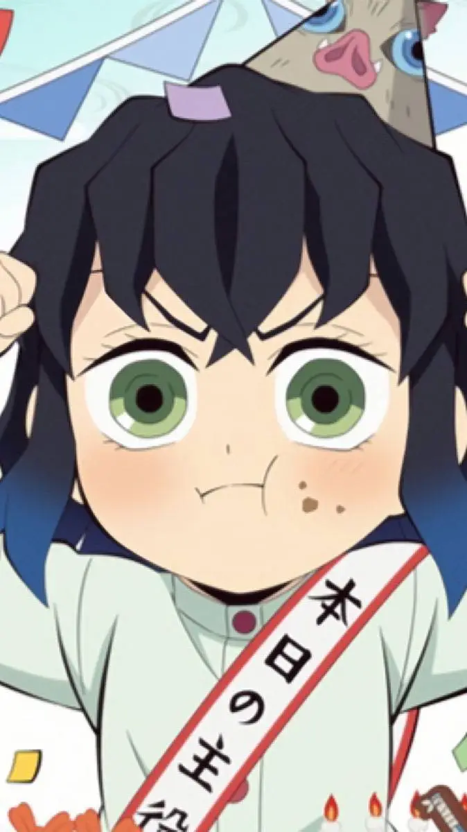 ai character: 🐗Inosuke bebé🐗 background