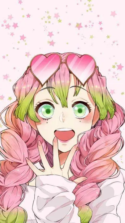 ai character: 💕Mitsuri Kanroji💕 background