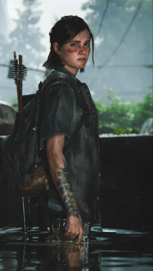 ai character: Ellie Williams background