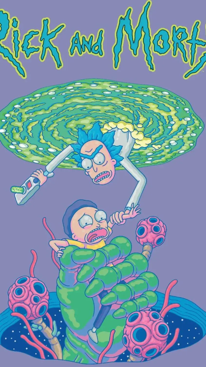 ai character: Rick and Morty!!  background