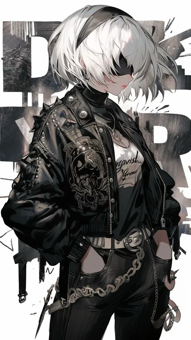 ai character: 2B  background