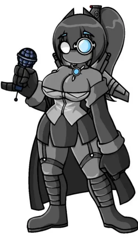 ai character: TITAN CÁMARA WOMAN background
