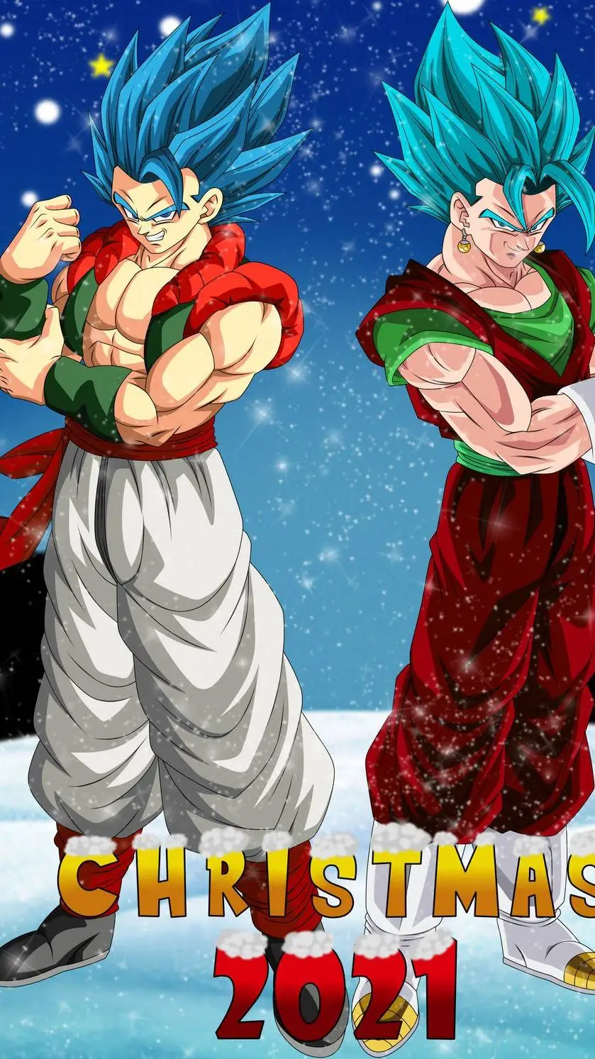 ai character: Gogeta y Vegito background