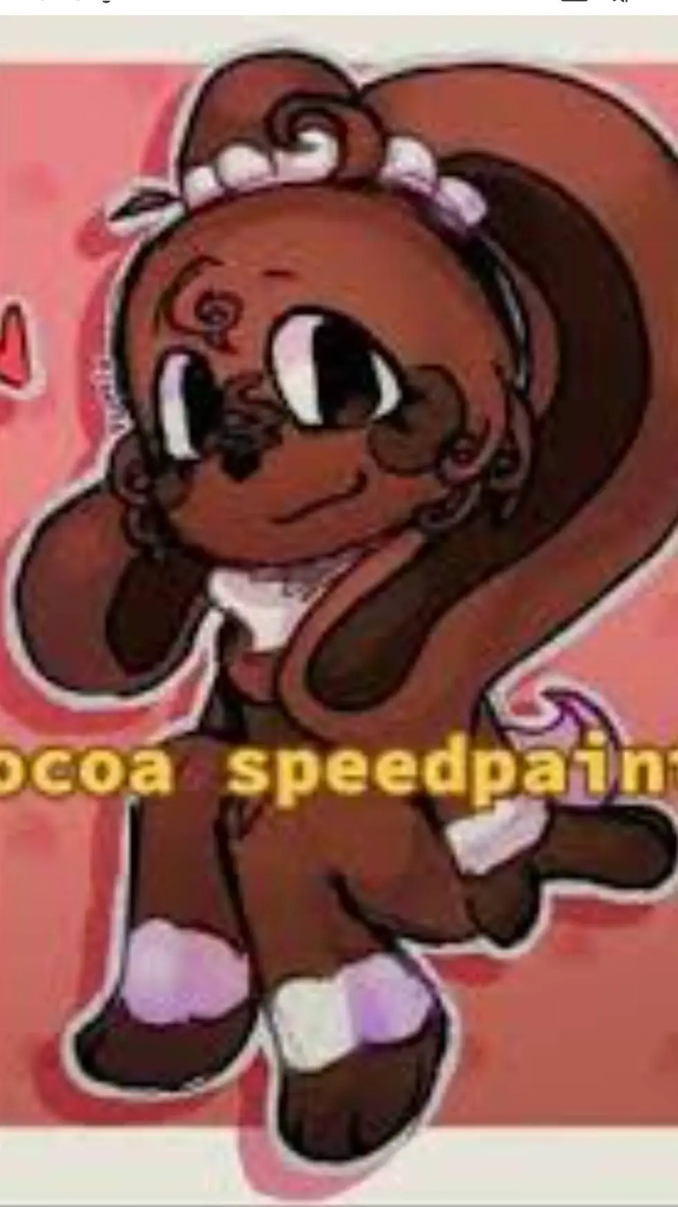 ai character: Cocoa background