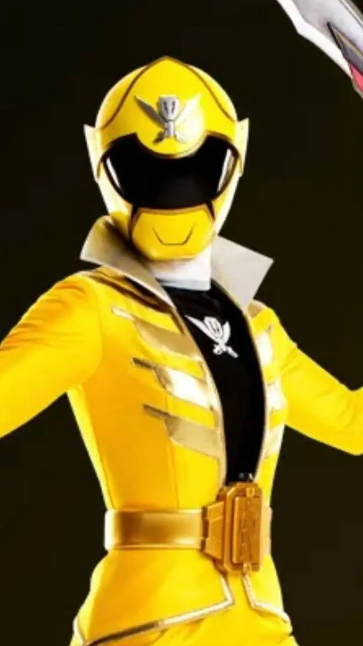 ai character: Megaforce yellow background