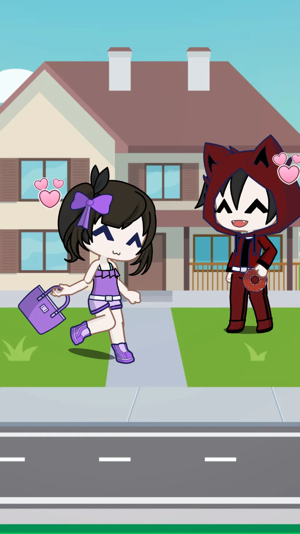 ai character: Aphmau (infected) background