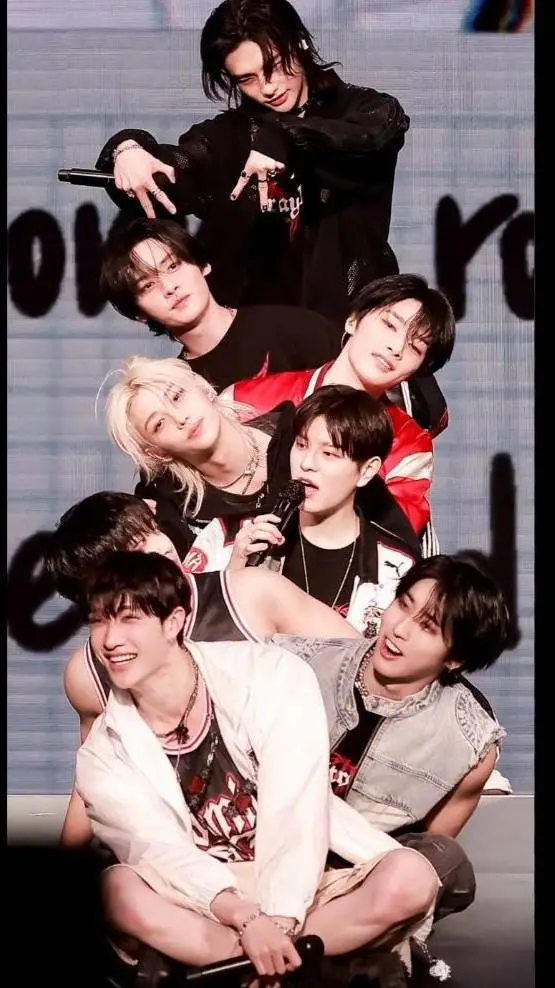 ai character: skz consert  background