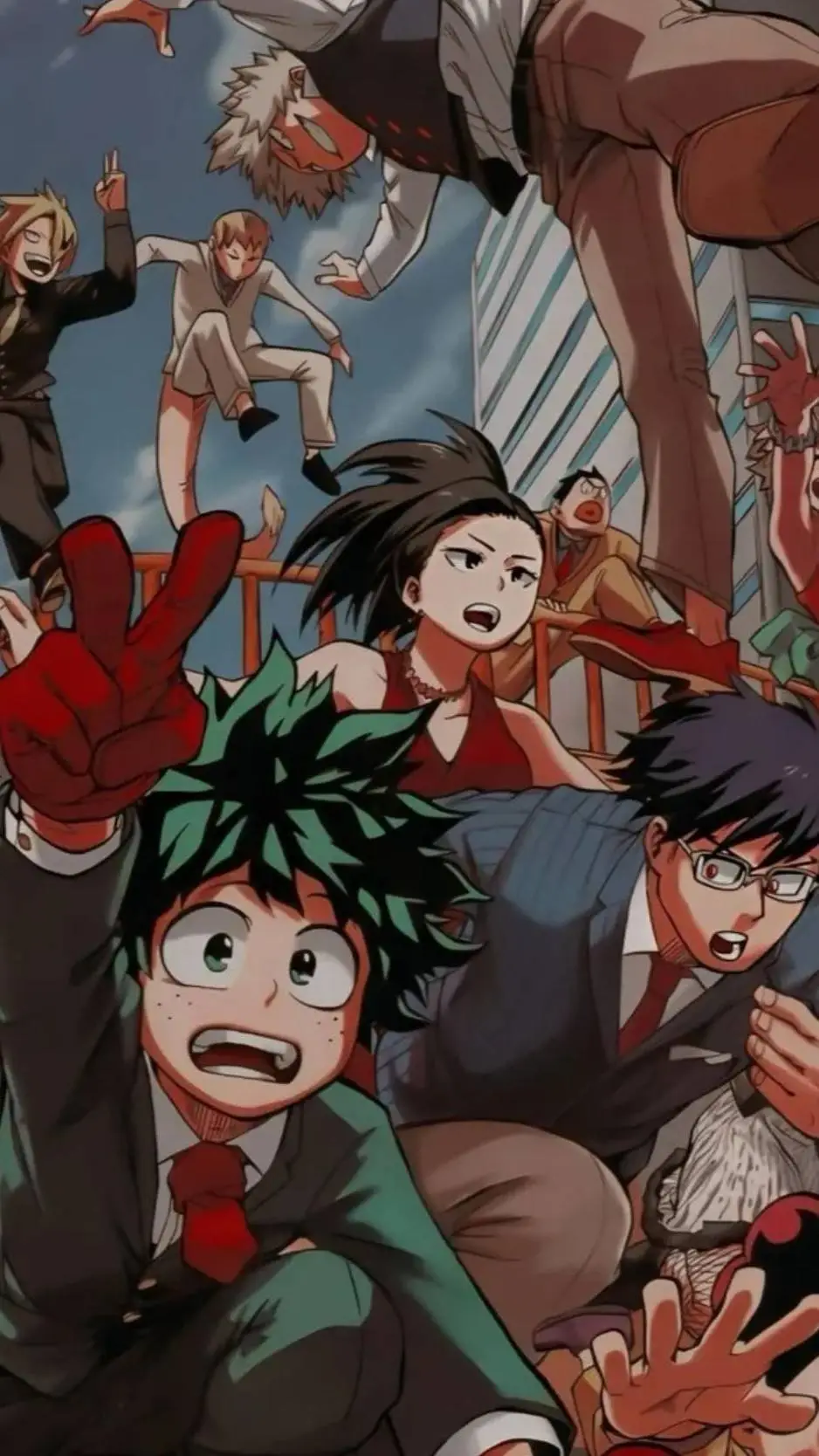 ai character: MHA normal day  background