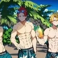 chat with ai character: MHA BEACH boy ver.