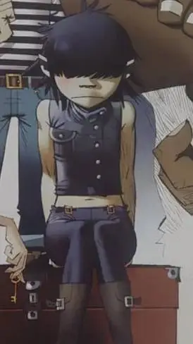 ai character: cyborg noodle background