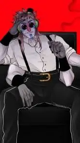 ai character: DJ music-man background