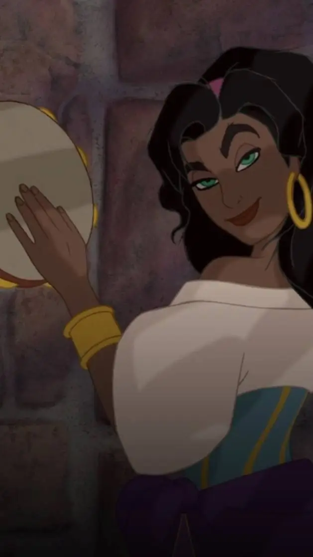 ai character: Esmeralda  background