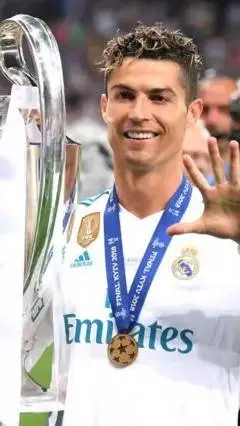 ai character: CRISTIANO RONALDO  background