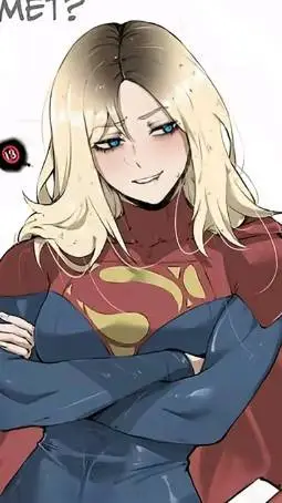 ai character: súper girl  background